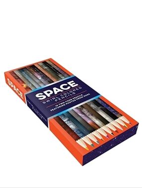 Space Swirl Colored Pencil Set 10 Count Brand New In Original Unopened Box